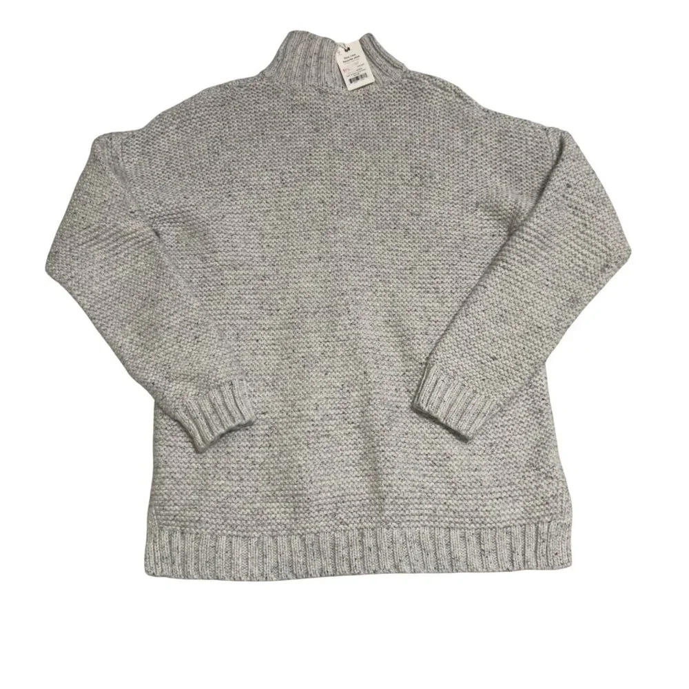 Marine‎ Layer Remi Womens Heather Grey Neps Turtleneck knit Sweater size Small